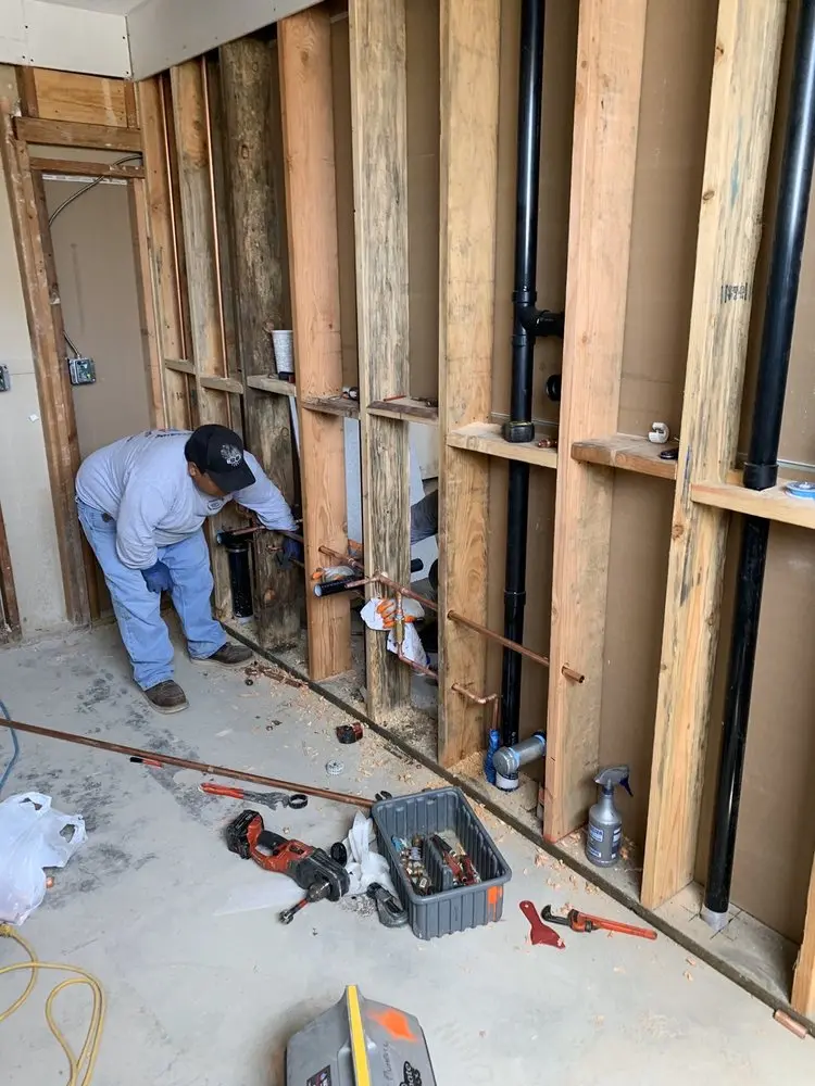 Commercial rough-in plumbing for Commercial Plumbing in Rossville Junction